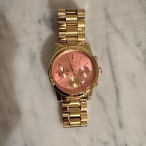 Michael Kors Gold and Pink Women's Watch